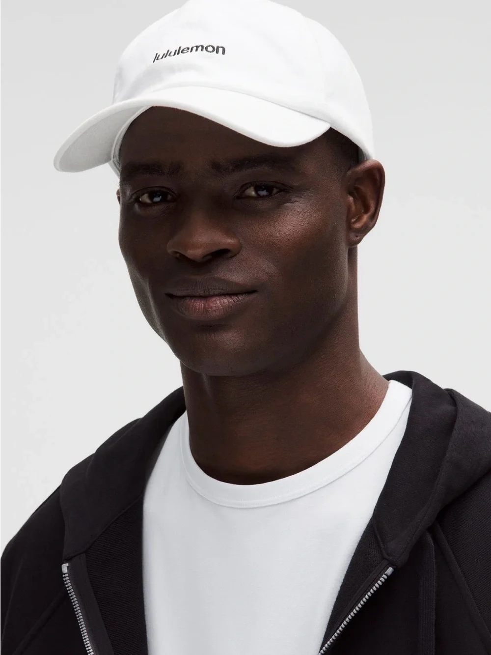 Lululemon NWT Wordmark Unisex Classic Ball Cap in White Black Large/XLarge - Picture 2 of 9